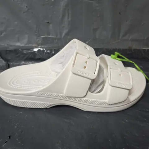UNBOXED PAIR OF CROCS CLASSIC ICON SANDALS WOMENS IN WHITE - W 10