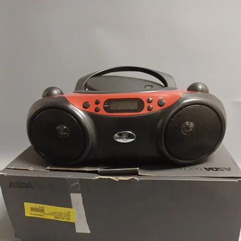 BOXED ASDA TECH BLUETOOTH CD BOOMBOX