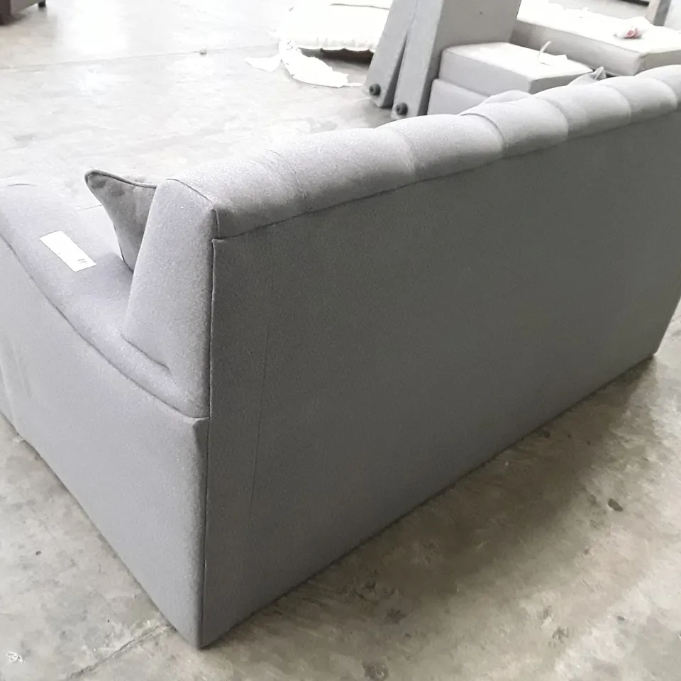 QUALITY DESIGNER FOXCOTE 2 SEATER SOFA - FOG FABRIC
