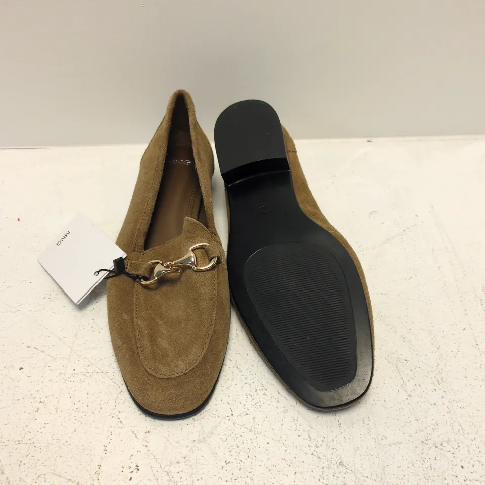 MNG BROWN SUEDE HORSEBIT LOAFERS – UK 3.5 (EU 36)
