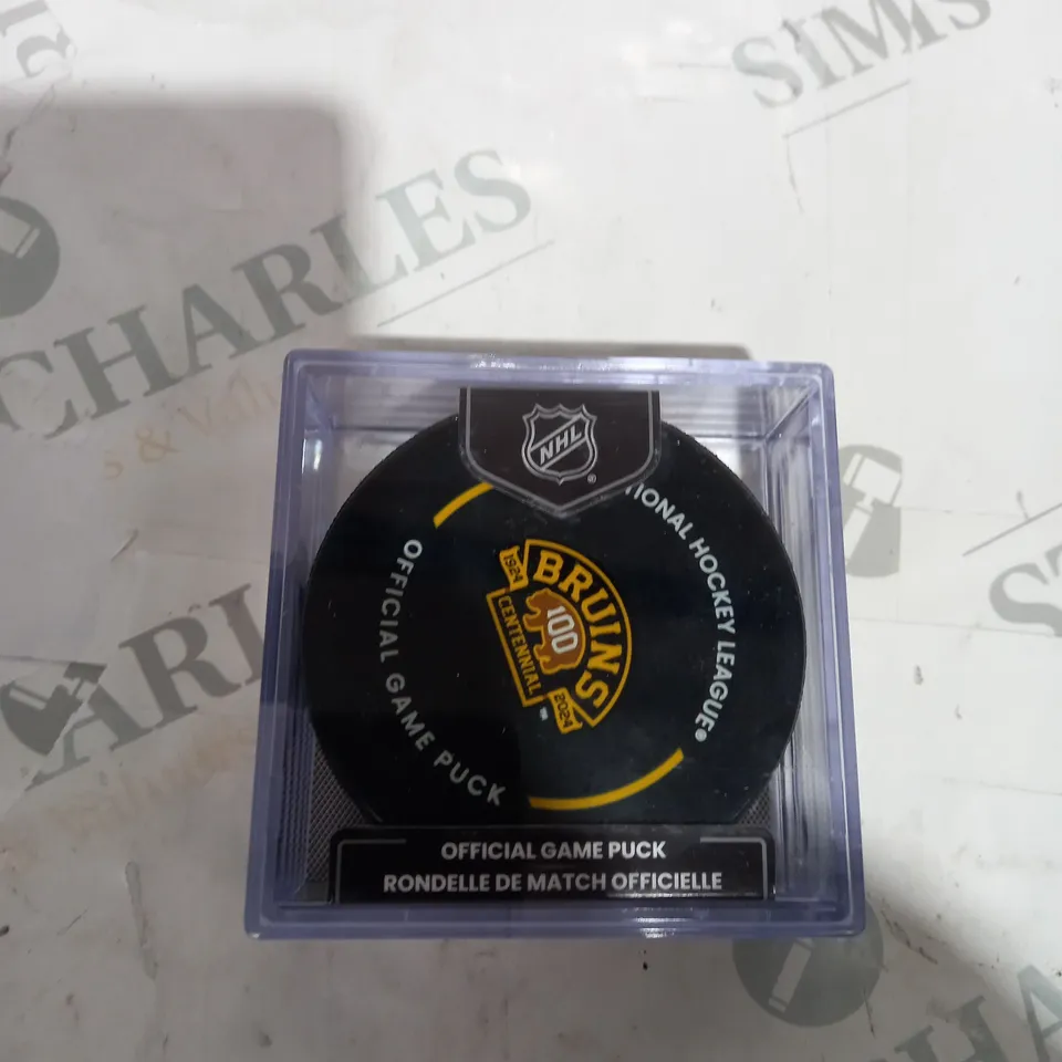NHL - BRUINS CENTENNIAL - OFFICIAL GAME PUCK