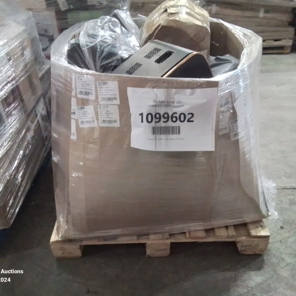 PALLET OF APPROXIMATELY 15 UNPROCESSED RAW RETURN HOUSEHOLD AND ELECTRICAL GOODS TO INCLUDE;