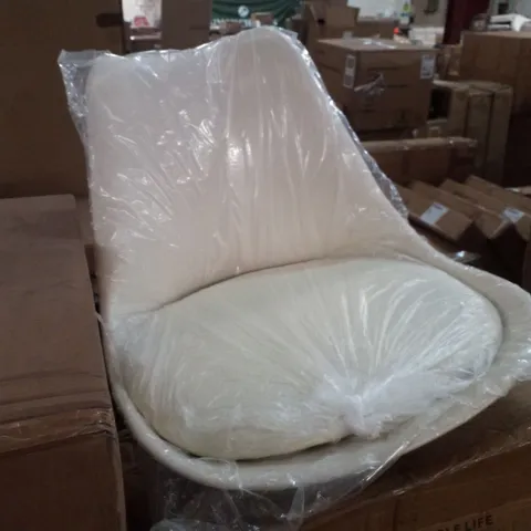 BOXED SET OF 4 CREAM DINING/SIDE CHAIRS 