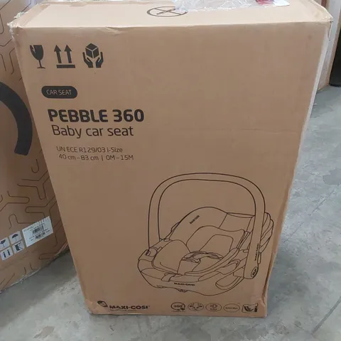 BOXED MAXI-COSI PEBBLE 360 BABY CAR SEAT 