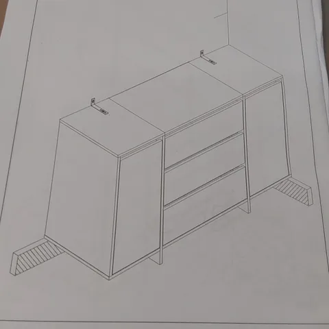 BOXED 120 SIDEBOARD - WOOD EFFECT (2 BOXES) 