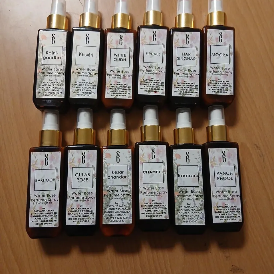 APPROXIMATELY TWELVE SATYANARAYAN ASSORTED WATER BASED PERFUME SPRAYS
