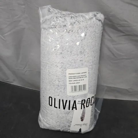 OLIVIA ROCCO LADIES HOODED FLEECE TWOSIE – GREY, UK 16-18