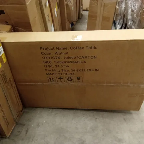 BOXED COFFEE TABLE WALNUT COLOUR (1 BOX)