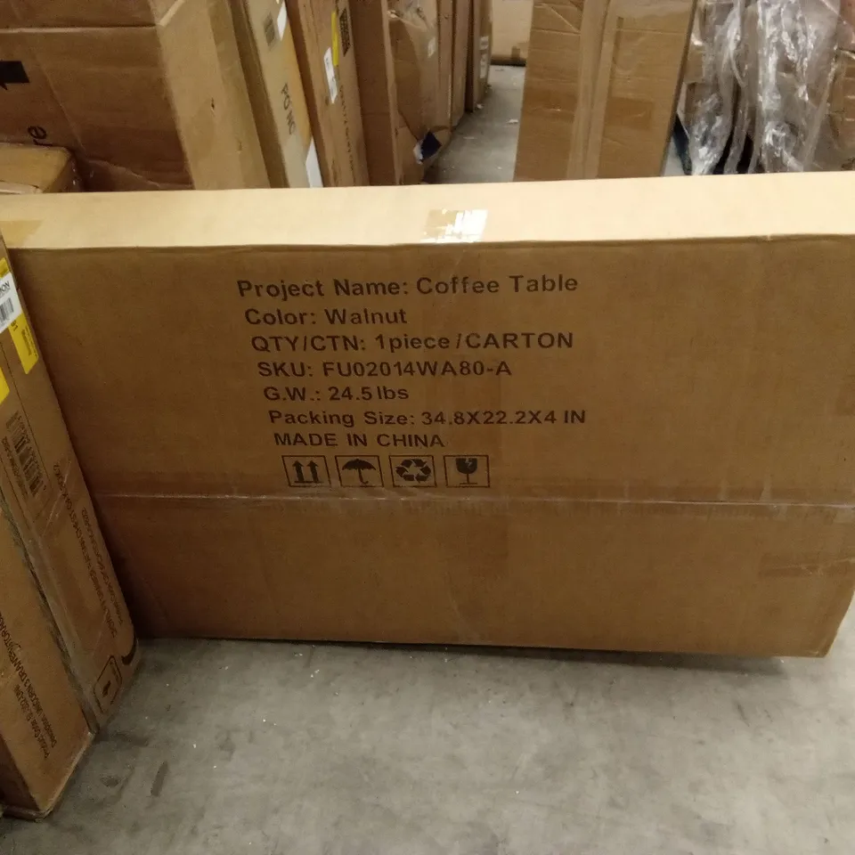 BOXED COFFEE TABLE WALNUT COLOUR (1 BOX)