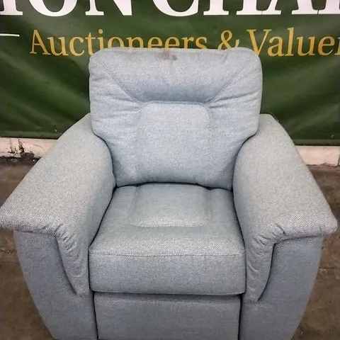QUALITY BRITISH DESIGNED & MANUFACTURED G PLAN ELLIOT ARMCHAIR NATIVE TURQUOISE FABRIC