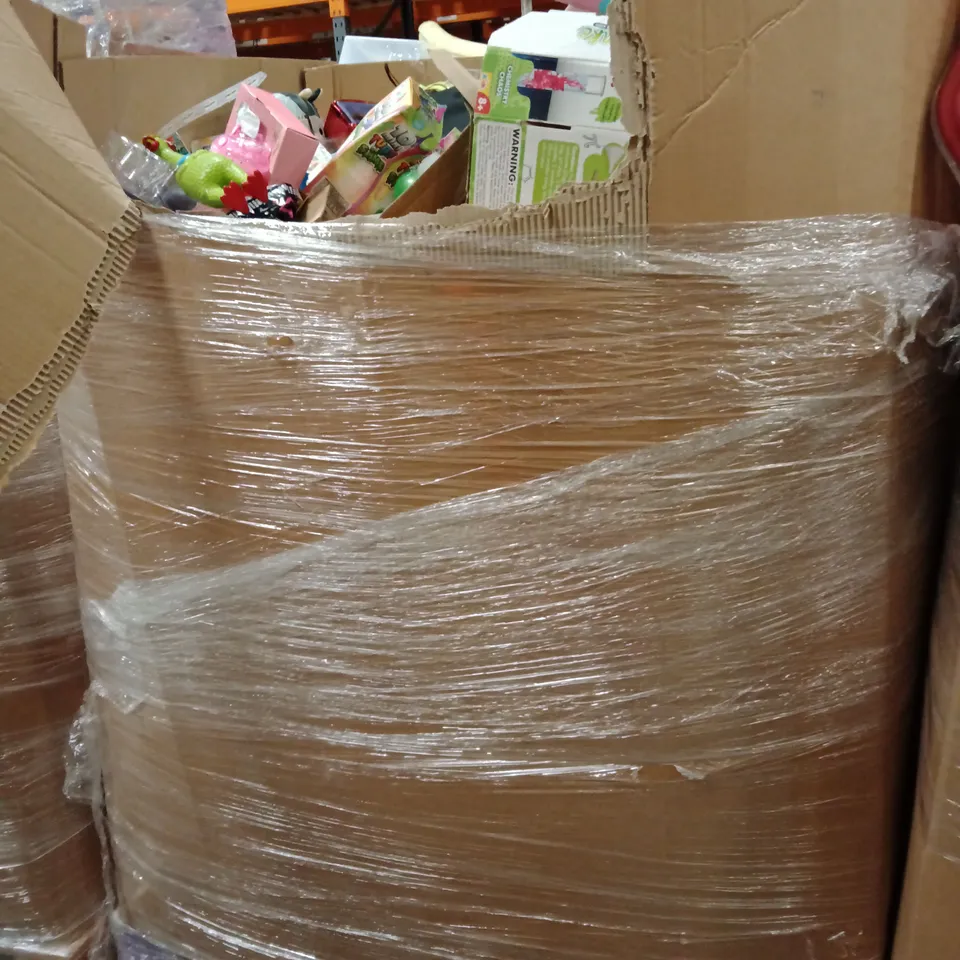 PALLET OF ASSORTED KIDS TOYS AND OTHER ASSORTED ITEMS