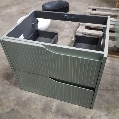 BRAND NEW FUTURBANO SOHO 60 MATT GREEN VANITY UNIT - 600×450×500MM