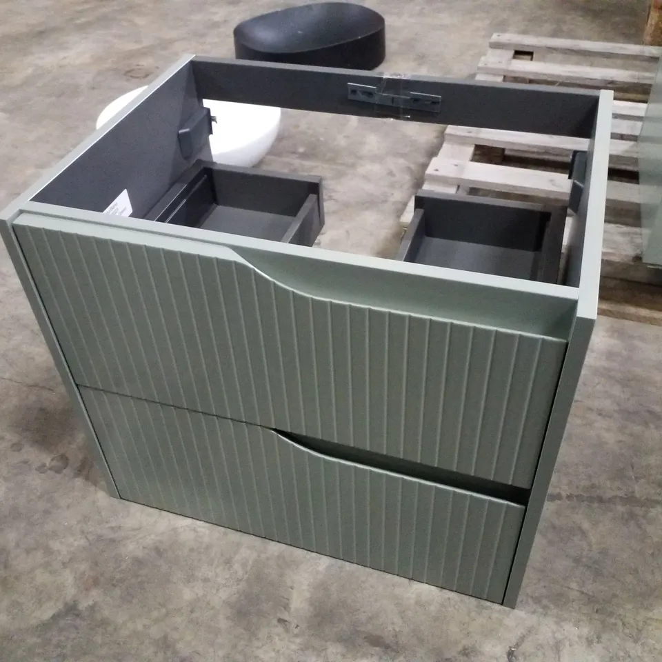 BRAND NEW FUTURBANO SOHO 60 MATT GREEN VANITY UNIT - 600×450×500MM