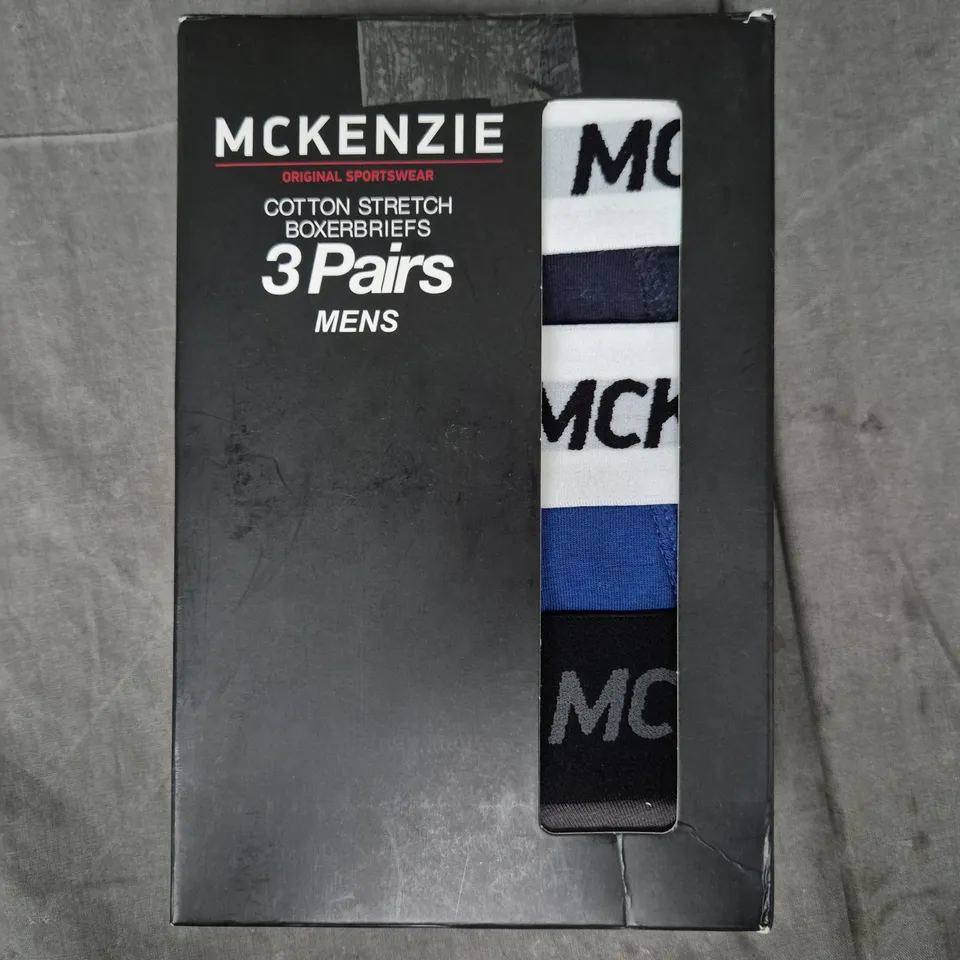 MCKENZIE COTTON STRETCH BOXERS (3-PACK) - VARIOUS COLOURS