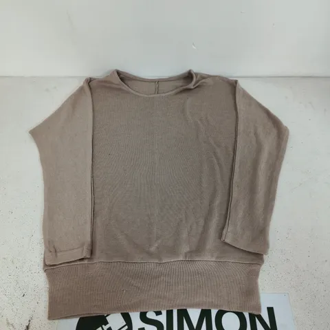 VIVANCE WOMENβS KNIT TOP β BEIGE, UK 6β8 (EU 32/34)