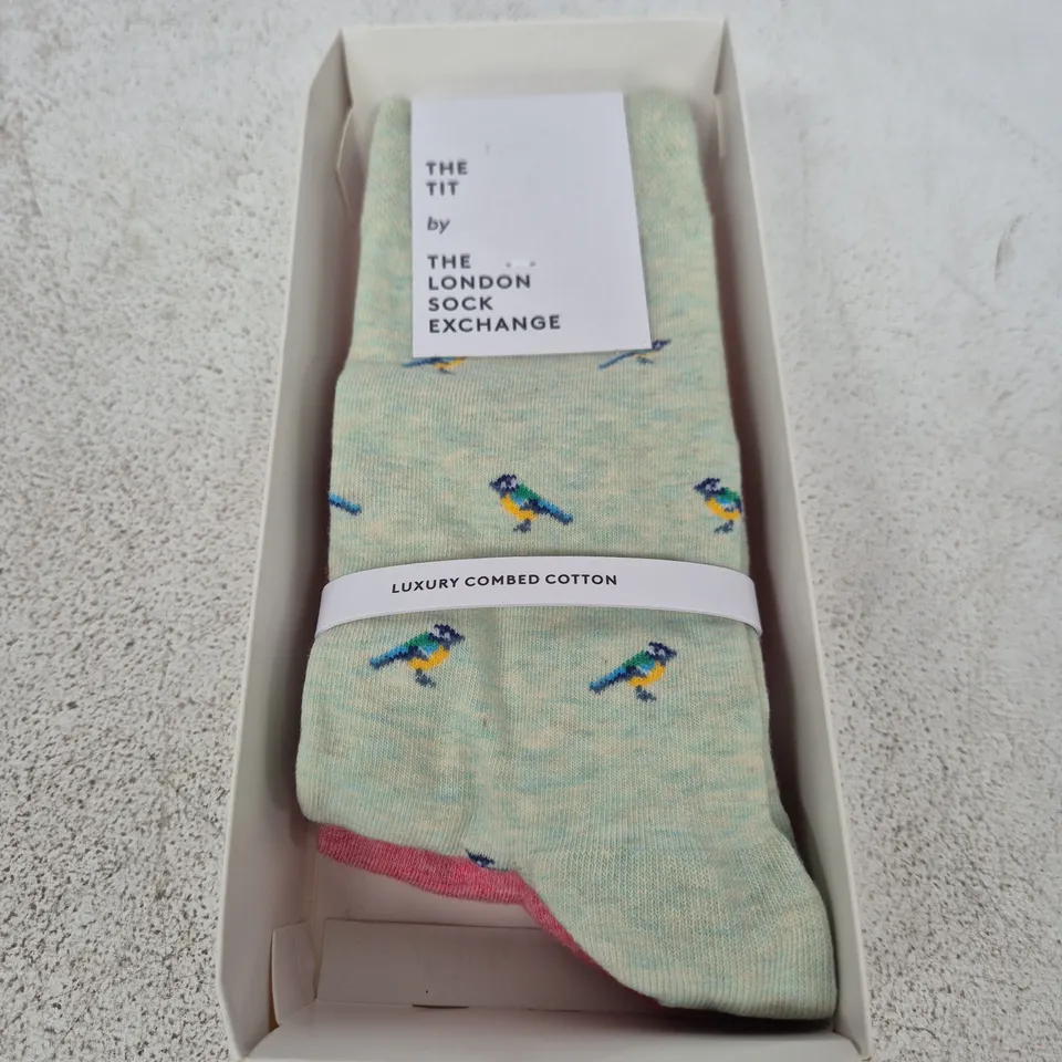 THE TIT BY THE LONDON SOCK EXCHANGE – LUXURY COMBED COTTON SOCKS X2