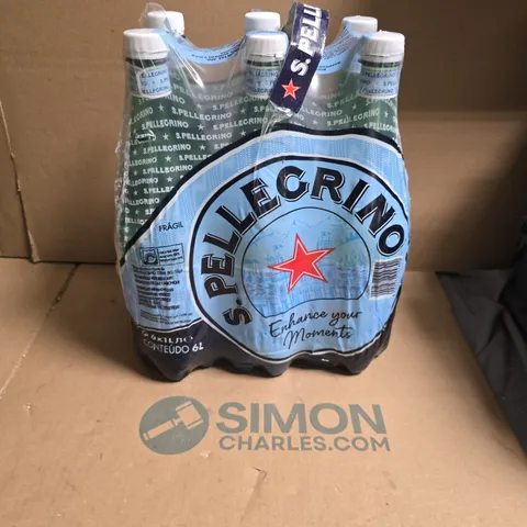 San Pellegrino Sparkling Mineral Water – 6 x 1L Bottles