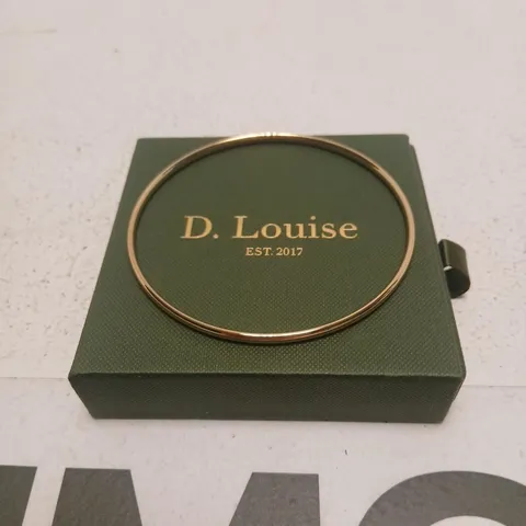 D. LOUISE BRACELET – GOLD TONE CIRCULAR BANGLE