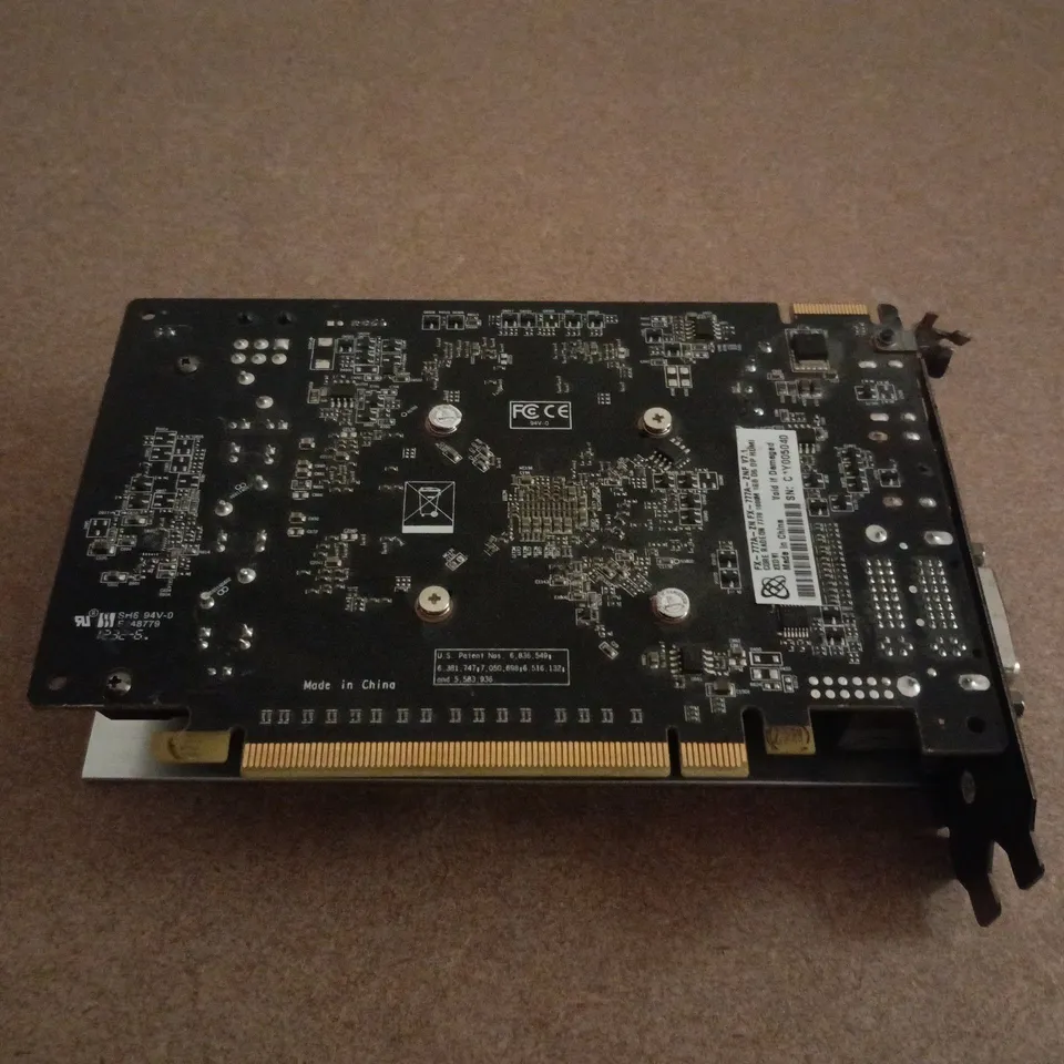 XFX PCIE GRAPHICS CARD – SINGLE FAN