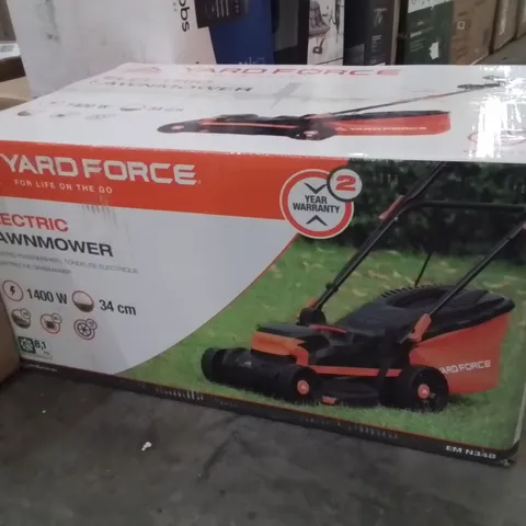 BOXED YARDFORCE ELECTRIC LAWN MOWER