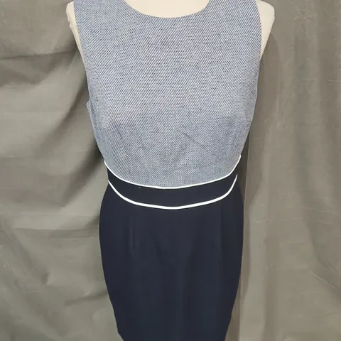 HOBBS PETITE STEPH DRESS – NAVY MULTI, UK 12
