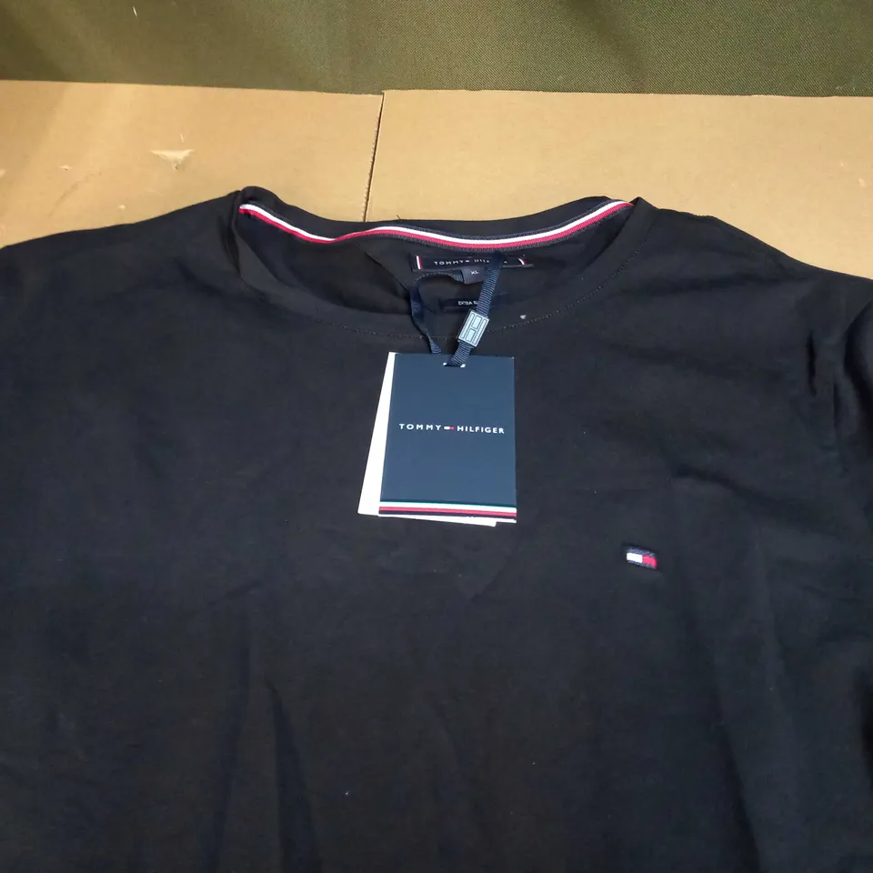 MENS TOMMY HILFIGER LOGO LONG SLEEVED T-SHIRT SIZE XL