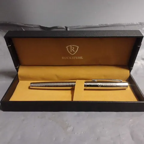 RUCKSTUHL STAINLESS STEEL LUXURY PEN IN GIFT BOX