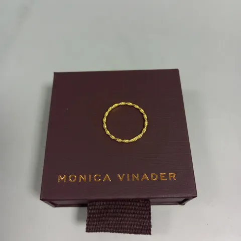 MONICA VINADER CORDA SKINNY RING