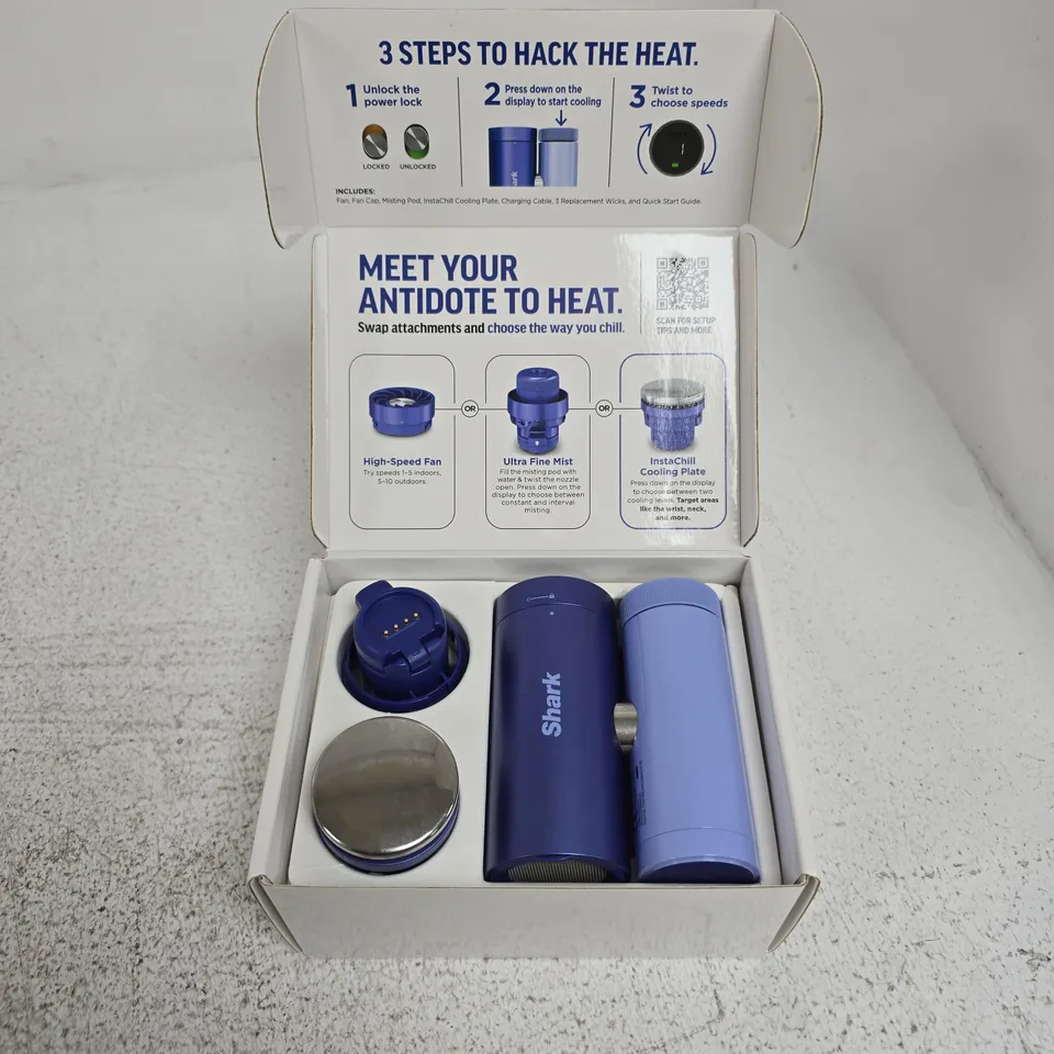 SHARK CHILL PILL 3-IN-1 FAN, MIST AND INSTACHILL COOLING