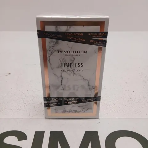 BOXED AND SEALED REVOLUTION BEAUTY LONDON TIMELESS EAU DE TOILETTE 100ML