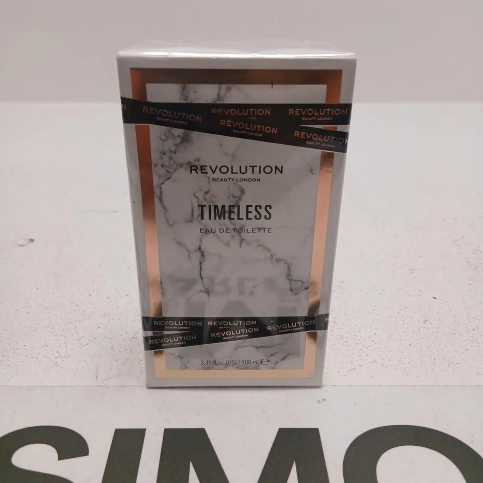 BOXED AND SEALED REVOLUTION BEAUTY LONDON TIMELESS EAU DE TOILETTE 100ML