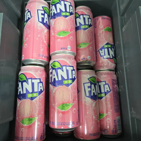 APPROXIMATELY 10 CANS OF FANTA PINK 500ML 