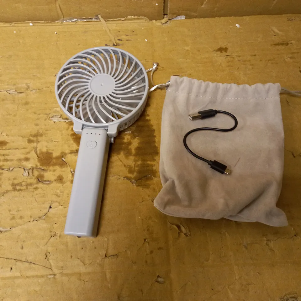 HANDHELD FAN GREY 