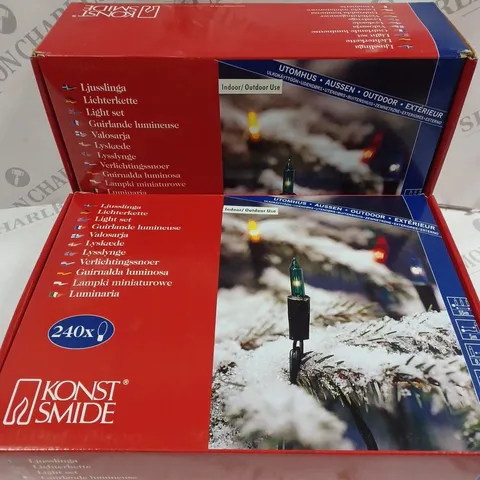 BOX OF 2 KONST SMIDE INDOOR/OUTDOOR SEASONAL LIGHTS