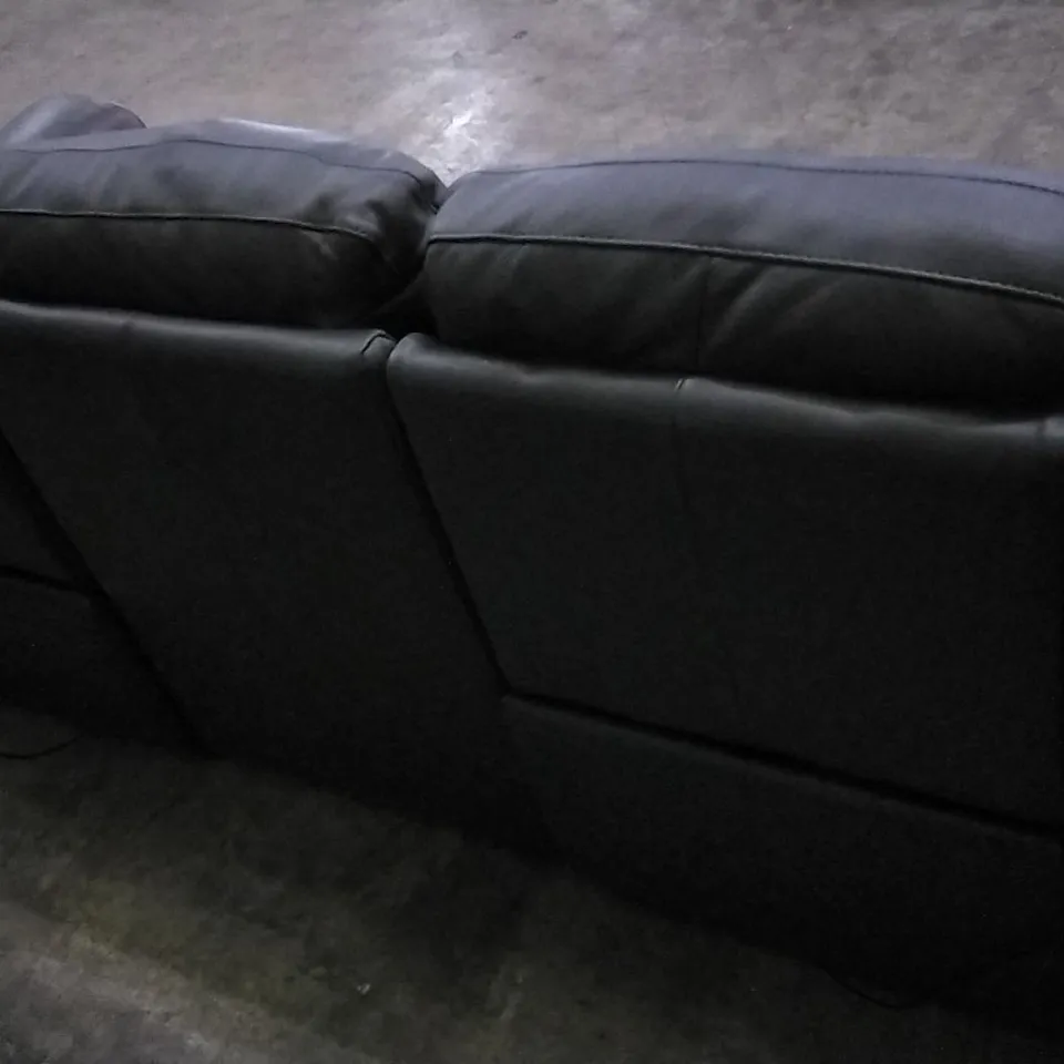 QUALITY ITALIAN DESIGNER AVILA POWER RECLINER LARGE SOFA MEDIUM GREY LEATHER