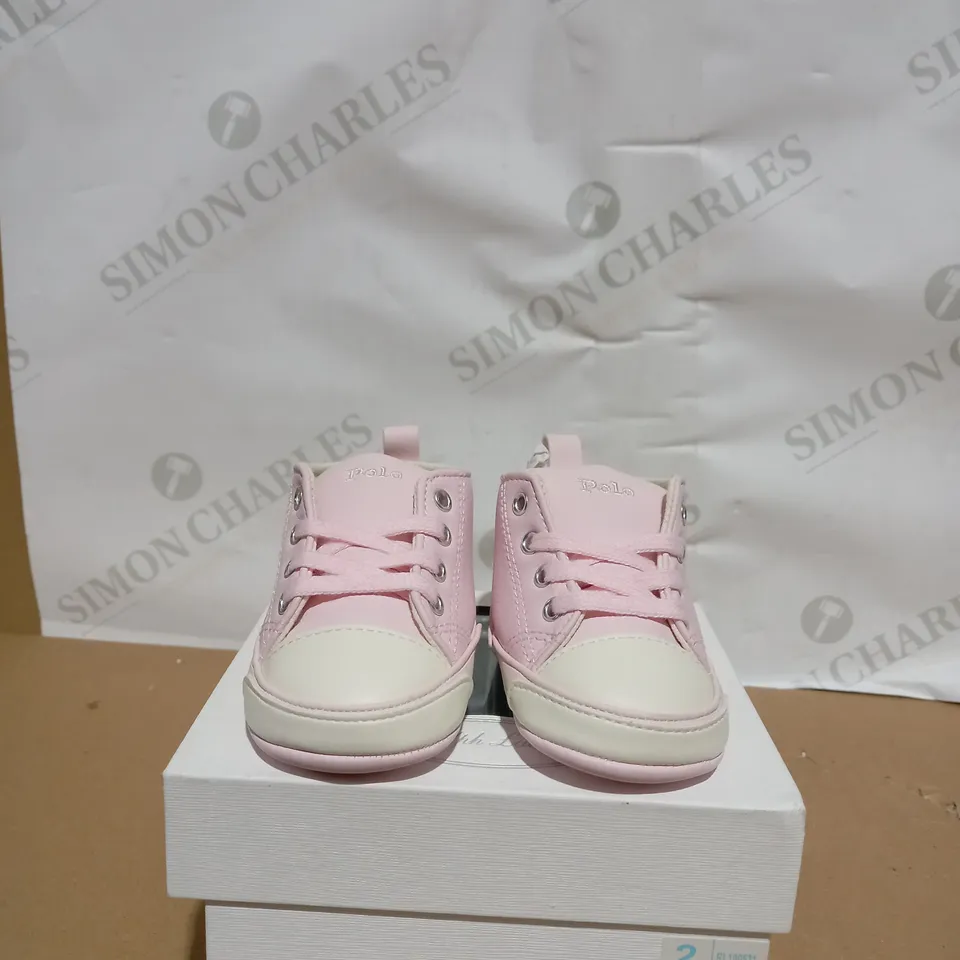 BOXED PAIR OF RALPH LAUREN BABY SHOES SIZE 1.5