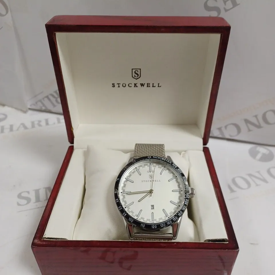 BOXED MENS STOCKWELL ST470 WATCH LIMITED EDITION MOTOR SPORTS MODEL