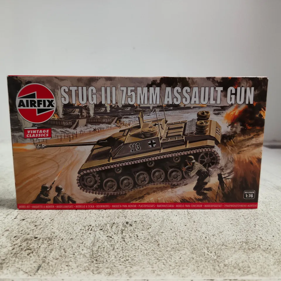 AIRFIX STUG III 75MM ASSAULT GUN MODEL KIT – BOXED (VINTAGE CLASSICS)