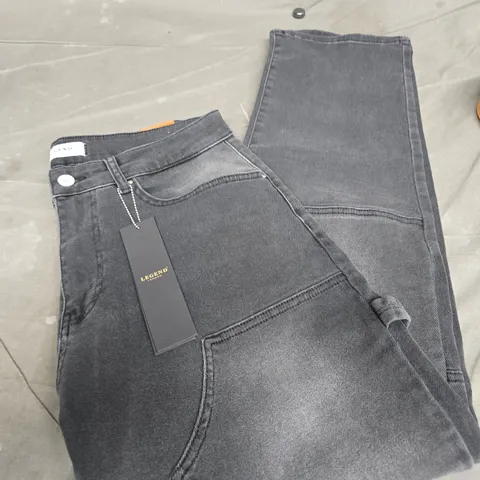 LEGEND LONDON CARPENTER JEANS WASHED - GREY, SIZE 32