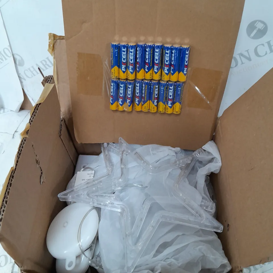 BOXED HOME REFLECTIONS SET OF SIX WINDOW LIGHT DOTS - MOONS AND STARS