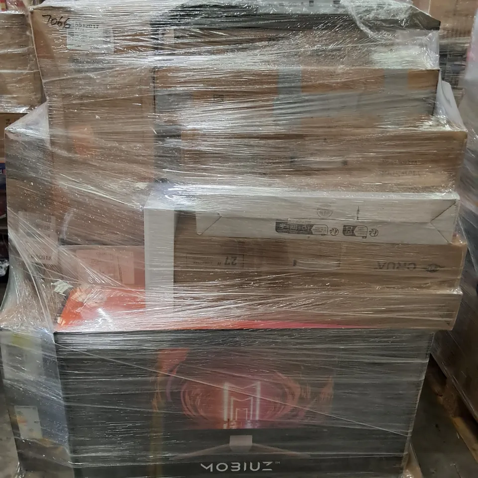 PALLET OF APPROXIMATELY 19 UNPROCESSED RAW RETURN MONITORS TO INCLUDE;