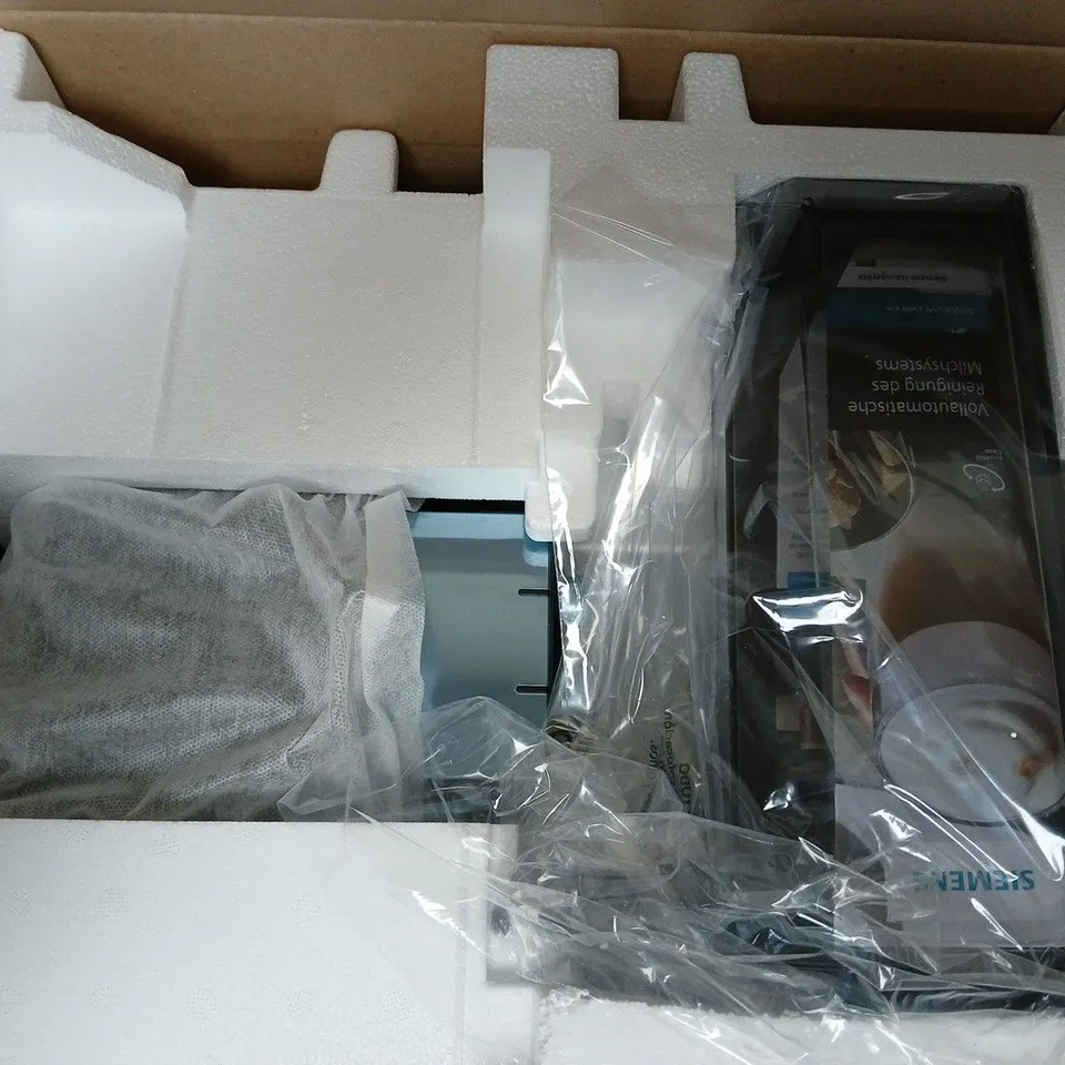 BOXED SIEMENS TQ513GB1 BEAN TO CUP FREESTANDING COFFEE MACHINE - COLLECTION ONLY