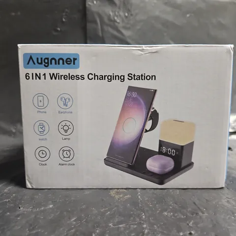 BOXED AUGNNER 6-IN-1 WIRELESS CHARGING STATION