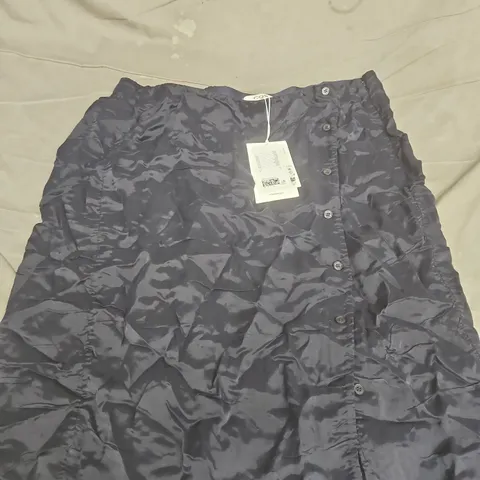 COS NAVY QUILTED SKIRT, UK 14