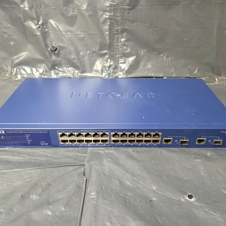 NETGEAR FS726TP PROSAFE 24 PORT 10/100 SMART SWITCH WITH 2 GIGABIT PORTS