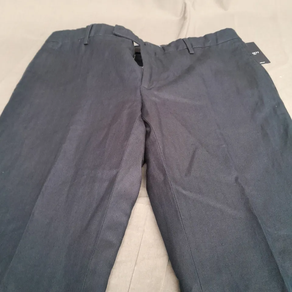 HACKETT HBONE NAVY TROUSERS - 34R