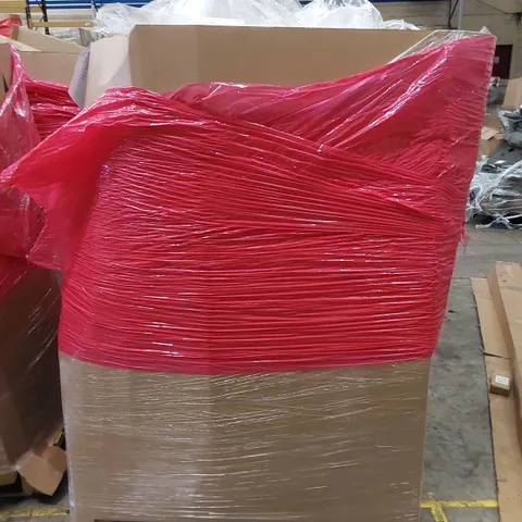 PALLET OF ASSORTED HOUSEHOLD ITEMS AND CONSUMER PRODUCTS. INCLUDES OFFICE CHAIR, CHRISTMAS TREE, BOXED FURNITURE ETC