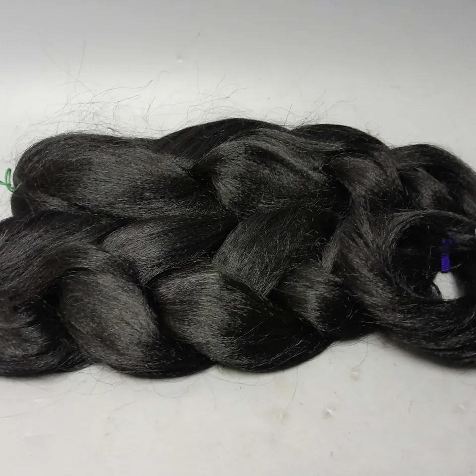 UNBOXED KINK STRAIGHT BRAIDING HAIR IN BLACK 