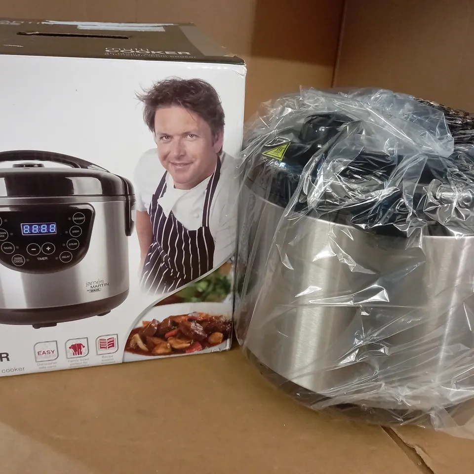 BOXED JAMES MARTIN 4L MULTI COOKER