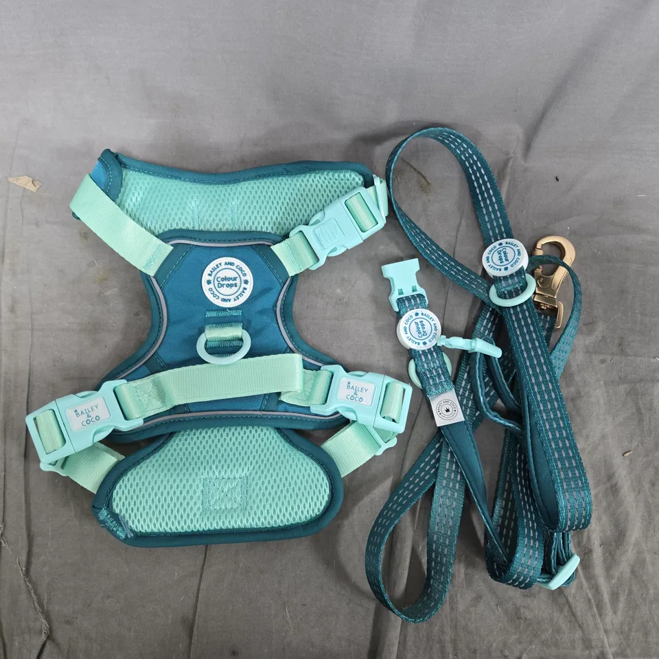 Bailey & Coco Colour Drops Baby Walking Safety Harness & Leash – Teal